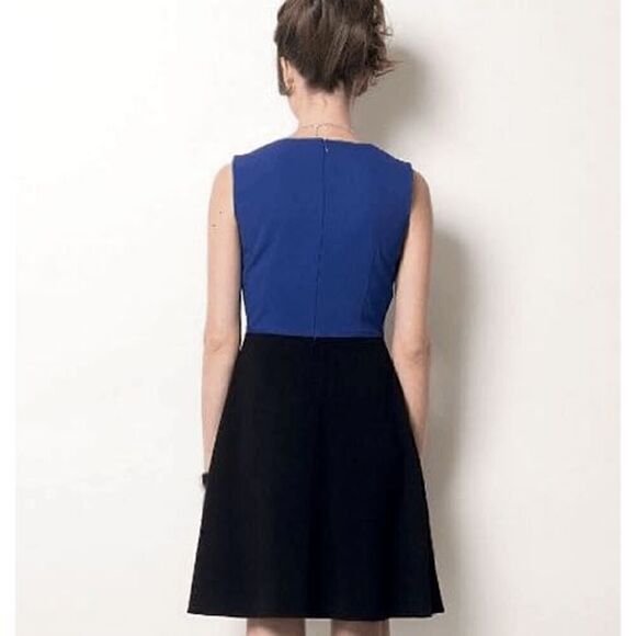 TALBOTS Colorblock Tri-color A-line Sleeveless Dress SIZE 6P MSRP $159 - Picture 11 of 14